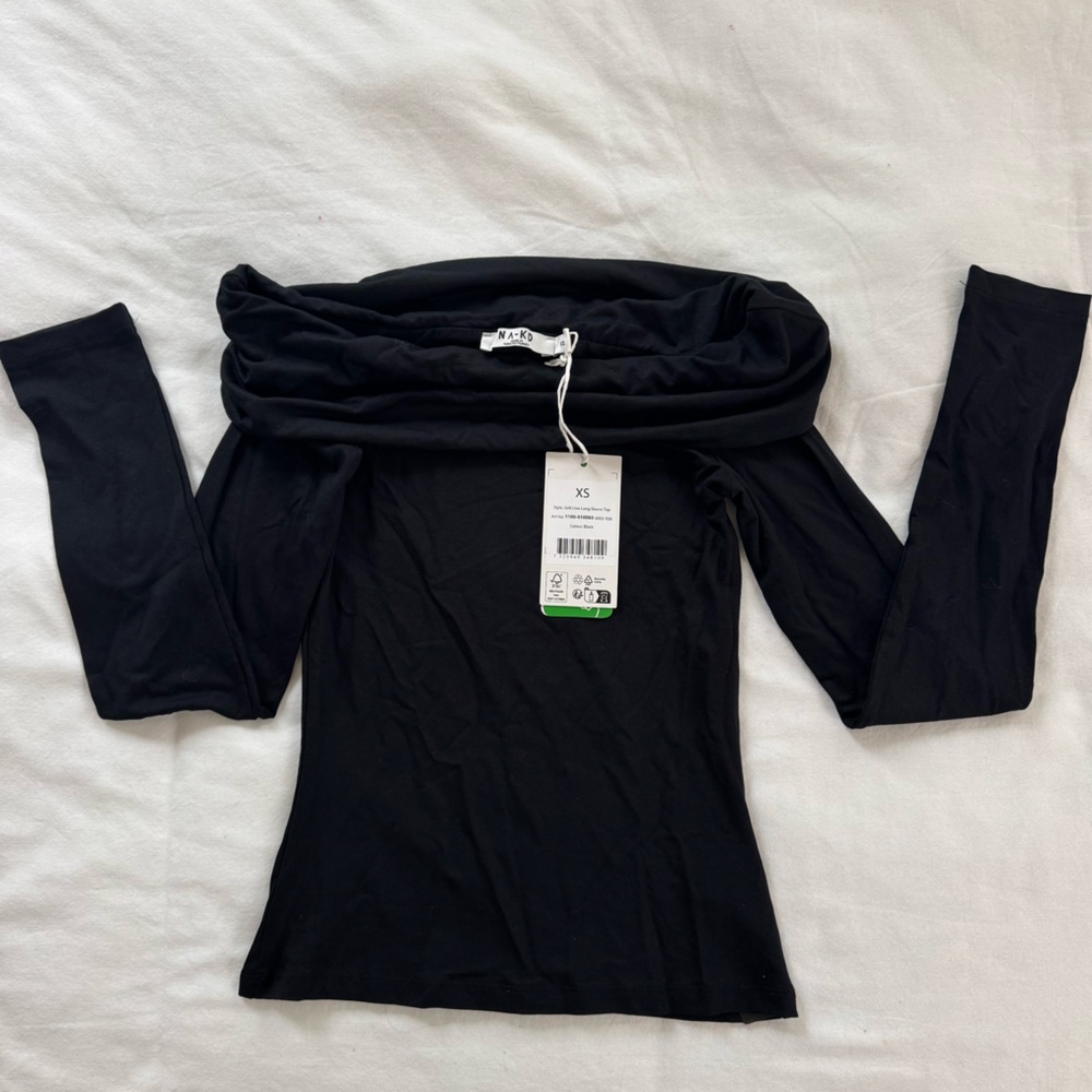 Black Off-Shoulder Top